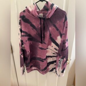 PINK Tie Dye Hoodie Sweatshirt